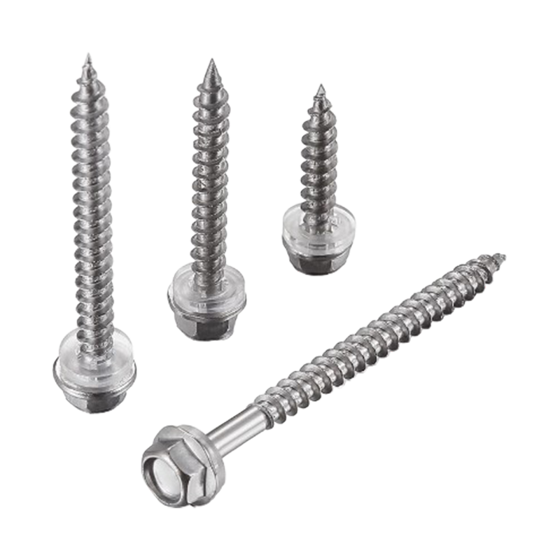 สกรูเกลียวปล่อยหัวแหวนหกเหลี่ยม SUS410